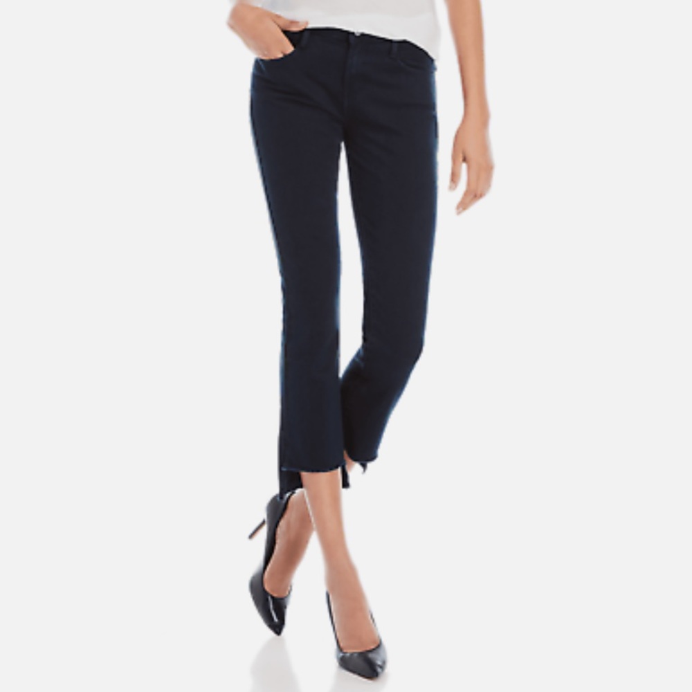 🌸HOST PICK🌸NEW DKNY Cropped Stairstep Jeans size 29 in navy - Picture 1 of 9